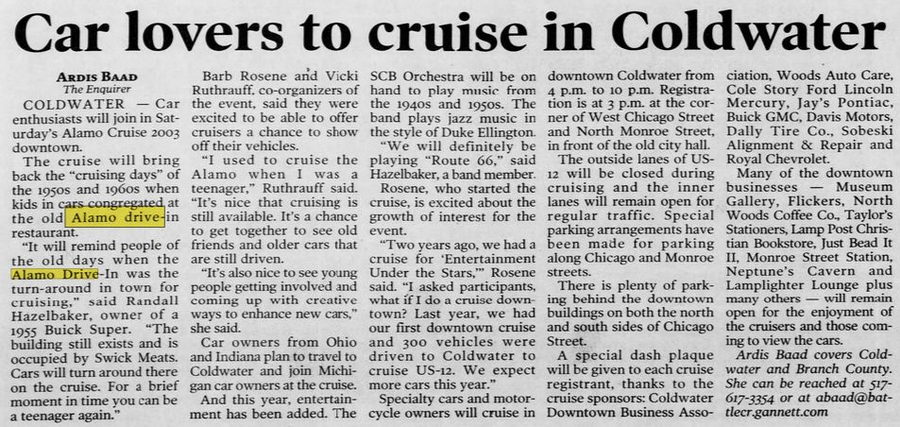 Starlite Drive-In (Alamo Drive-In) - Jul 2003 Alamo Cruise (newer photo)